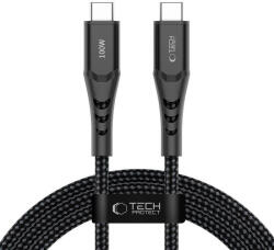 Tech-Protect Ultraboost UB11T USB-C / USB-C PD 100W / QC3.0 kábel 200 cm - fekete