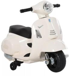 HomCom Elektromos gyerekmotor vespa, LED fénnyel, hanggal, 18-36 hónapos korú, fehér