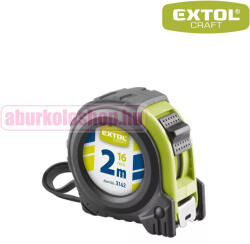 Extol mérőszalag gumírozott házzal, stoppos 2 m × 16 mm (3142)