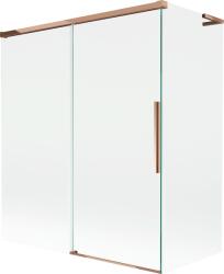 Mexen Rox L kádparaván 2-szárnyú tolóajtó 140 + 70 x 150 cm, átlátszó, rózsaarany - 8C9L-140-070-60-00