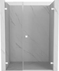 Mexen Lunar-B L zuhanyajtó nyíló jobb 125 cm, átlátszó, fehér - 832SL-125-050-20-00-P