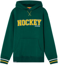 CCM Stripe Pullover Hoodie Green Férfi-melegítőfelső M