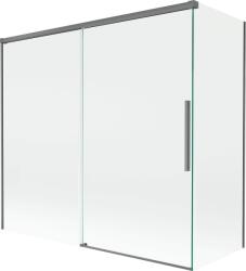 Mexen Rox 2-szárnyú, toló kádparaván 170 + 70 x 150 cm, átlátszó, gun metal - 8C9-170-070-95-00