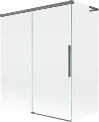 Mexen Rox L kétpaneles, eltolható kádparaván 140 + 70 x 150 cm, átlátszó, pisztolyszürke - 8C9L-140-070-95-00