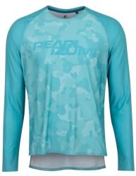 Pearl Izumi Elevate férfi hosszú ujjú Trail mez, kék mintás, L-es
