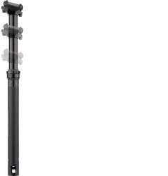 PRO Koryak kormányról állítható dropper nyeregcső, alu, 31, 6x472 mm, 150 mm út, belső bowdenvezetés, fekete