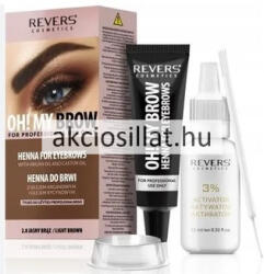 REVERS COSMETICS Henna Oh! My Brow Fekete Szempilla és Szemöldőkfesték 2x15ml