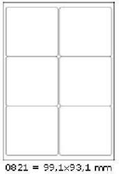 CDRmarket Etichete autoadezive 99, 1 x 93, 1 mm, 6 etichete, A4, 100 coli (R0ECO.0821A)