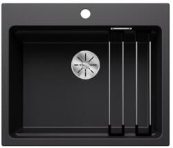 BLANCO Etagon 6 silgranit mosogatótálca 60x51x23, 2 cm, fekete, tartozékokkal, excenter nélkül (BL-525890)