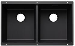 BLANCO Subline 350/350-U silgranit mosogatótálca 75, 5x46x21, 2 cm, fekete, lefolyó nélkül (BL-527826)