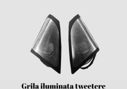  Bmw 5-ös széria F10 2010-2016 modellhez dedikált, megvilágított rácsos szórók, RGB akril, 2 az 1-ben statikus RGB hatással, Bluetooth alkalmazásból vezérelhető