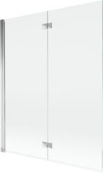 Mexen Mist 2-szárnyú bal oldali kádparaván 140 x 150 cm, átlátszó, króm - 8A9-140-002-01-00-L