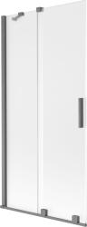 Mexen Velar 2-részes toló zuhanypanel, 90 x 150 cm, szatén, gun gray kefe - 896-090-000-31-66
