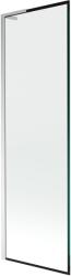 Mexen Next L egyajtós fürdőkádparaván 60 x 150 cm, fekete keret, króm - 895-060-000-03-70-01