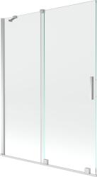 Mexen Velar 2-szárnyú toló kádparaván, 130 x 150 cm, átlátszó, króm - 896-130-000-01-01