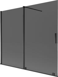 Mexen Velar 2-szárnyú toló kádparaván 180 x 150 cm, grafit, fekete - 896-180-000-41-70