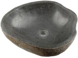 divero Mosdókagyló természetes kőből 50 x 50 cm fekete (HF55704_02)