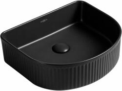 Mexen Grovo pult feletti bordázott mosdó 40 x 35 cm, fekete matt - 22304085