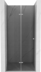 Mexen Lima 120 cm-es összecsukható zuhanyajtó, grafit, króm - 856-120-000-01-40