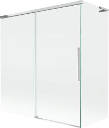 Mexen Rox L kádparaván, 2-szárnyú toló, 150 + 70 x 150 cm, átlátszó, króm - 8C9L-150-070-01-00
