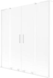 Mexen Velar L Duo kétszárnyú toló kádparaván 140 x 150 cm, zúzott, fehér - 896-140-003-32-20
