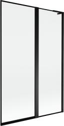 Mexen Mist L kádparaván 2 szárnyú jobb 120 x 150 cm, fekete keret, fekete - 8A9L-120-011-70-70-P