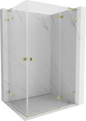 Mexen Lunar L Duo jobbos nyitható zuhanykabin 115 x 95 cm, átlátszó, arany - 834L-115P-095L-50-00