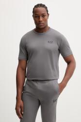 EA7 Emporio Armani t-shirt férfi pamut - szürke M - answear - 20 990 Ft