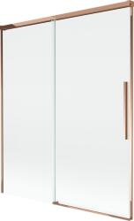 Mexen Rox 2-szárnyú, toló kádparaván 140 x 150 cm, átlátszó, rózsaarany - 8C9-140-001-60-00