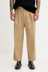 Fiorucci nadrág Beige Logo Embroidered Chino Trousers - zöld 50