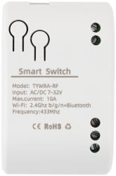  YLI TYWRA-RF 1 csatornás RF+WiFi és Bluetooth relé modul (TUYA kompatibilis) (TYWRA-RF)