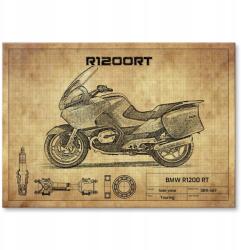 SteelPoster Fém poszter Bmw R1200 Rt Tábla lemez 22 x 31 cm +ajándék (plakat dekoracyjny, metalowa tablica, szyld)