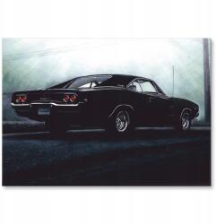 SteelPoster Fém poszter 1968 Dodge Charger Tábla Tepsi 22 x 31 cm +ajándék (plakat dekoracyjny, metalowa tablica, szyld)