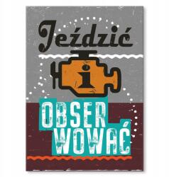 SteelPoster Fém poszter Lovaglás figyelem tábla 30 x 42 cm +ajándék (plakat dekoracyjny, metalowa tablica, szyld)