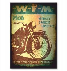 SteelPoster Fém poszter Motorkerékpár Wfm M06 Tábla Tepsi 22 x 31 cm +ajándék (plakat dekoracyjny, metalowa tablica, szyld)