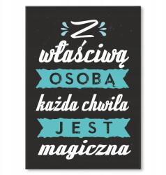 SteelPoster Fém poszter a megfelelő személlyel Tábla Tepsi 22 x 31 cm +ajándék (plakat dekoracyjny, metalowa tablica, szyld)