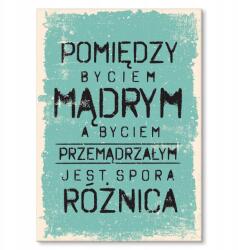 SteelPoster Fém poszter okosnak Tábla Tepsi 22 x 31 cm +ajándék (plakat dekoracyjny, metalowa tablica, szyld)