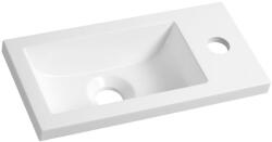 SAPHO öntöttmárvány mosdó 37x18cm fehér (LM370) (LM370)