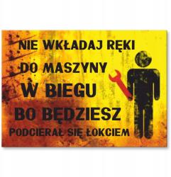 SteelPoster Fém poszter Ne tedd a kezed Tábla Tepsi 42 x 59, 4 cm +ajándék (plakat dekoracyjny, metalowa tablica, szyld)