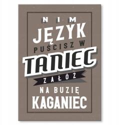 SteelPoster Fém poszter Szájkosár Tábla Tepsi 22 x 31 cm +ajándék (plakat dekoracyjny, metalowa tablica, szyld)