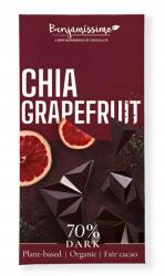  Bio Grejpfrútos Gyümöcsös Kakaós Csoki Chia Maggal 60 g Benjamissimo (3800236132226)