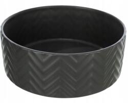 TRIXIE Kerámia tál 400ml kutyáknak 13cm matt fekete (25020)