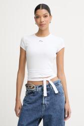Diesel női pamut crop top T-BUNNY-TAIL-S1 - fehér XS
