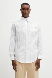 Drôle de Monsieur pamut ing Chemise Rayée Monogramme - fehér M