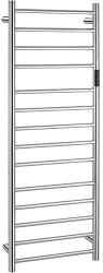 Bemeta Laderra elektromos törölközőszárító radiátor 450x1320 mm digitális termosztáttal, polírozott ezüst 704151051 (704151051)