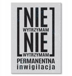 SteelPoster Fém poszter Tartós megfigyelés Tábla 30 x 42 cm +ajándék (plakat dekoracyjny, metalowa tablica, szyld)