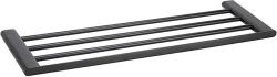 Bemeta Organic Black fali törölközőtartó polc 640x20x214 mm, fekete 167105080 (167105080)