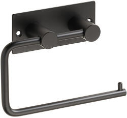 Bemeta Easy fali WC papír tartó 145x42 mm, fekete 164112220 (164112220)
