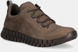 Ecco nubuk tornacipő Gruuv Sneaker Lea Gtx - barna Férfi 45