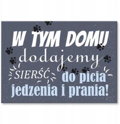 SteelPoster Fém poszter Szőr Tábla Tepsi 30 x 42 cm +ajándék (plakat dekoracyjny, metalowa tablica, szyld)